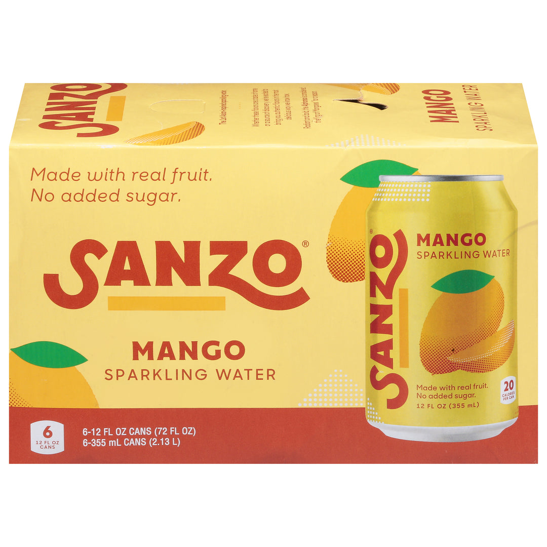 Sanzo Sparkling Water Mango 4/6/12 FZ [UNFI #2926863] [ebt] D