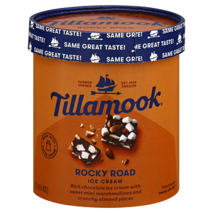 Tillamook Ice Cream Rocky Road 6/1.5 QT [UNFI #2686004] [ebt]