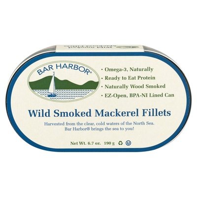 Bar Harbor Mackerel Fillets Smoked Wild 12/6.7 OZ [UNFI #0558296] [ebt]