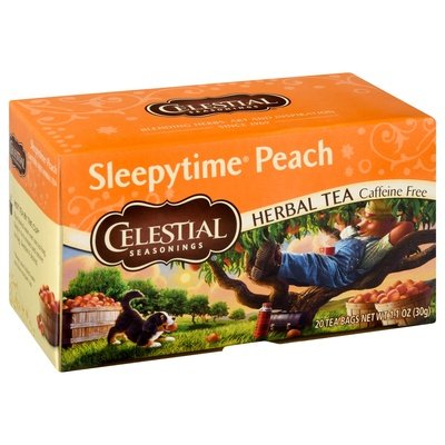 Celestial Seasonings Herbal Tea Sleepytime Peach Caffeine Free Tea Bags 6/20 BAG [UNFI #1176866] [ebt]