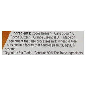 Theo Chocolate Dark Chocolate Organic Orange 70% 12/3 OZ [UNFI #0677781] [ebt]