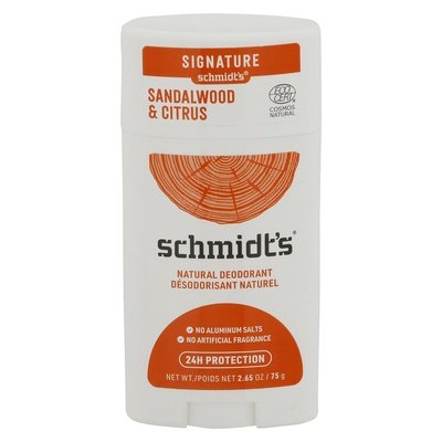 Schmidts Deodorant Natural Sandalwood & Citrus Signature 2.65 OZ [UNFI #2770519] T