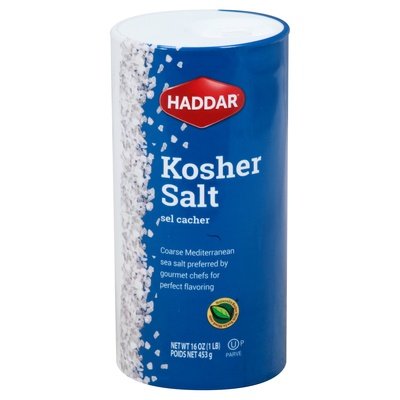 Haddar Salt Kosher 12/16 OZ [UNFI #2181816] [ebt]