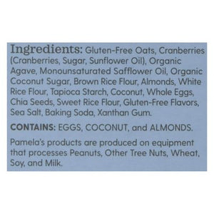 Pamelas Oat Bars Soft & Chewy Cranberry Almonds 6/5/1.41Z [UNFI #0414219] [ebt]