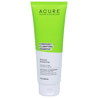 Acure Shampoo Curiously Clarifying Lemongrass & Argan 1/8 OZ [UNFI #2526275] T