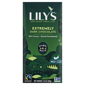 Lilys Chocolate Extremely Dark 85% Cocoa 12/2.8 OZ [UNFI #2279537] [ebt]