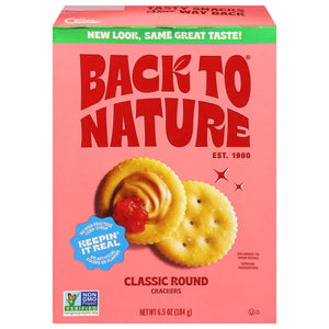 Back To Nature Crackers Classic Round 6/6.5 OZ [UNFI #3138047] [ebt]