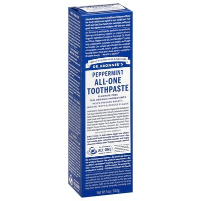 Dr Bronners Toothpaste All-One Peppermint 1/5 OZ [UNFI #1649177] T