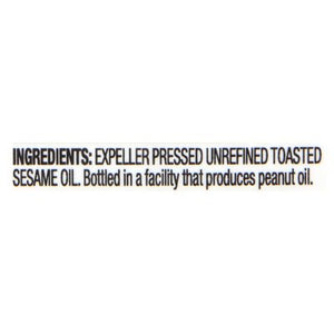 Spectrum Naturals Sesame Oil Toasted 6/8 OZ [UNFI #0731901] [ebt]