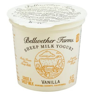 Bellwether Farms Yogurt Sheep Milk Vanilla 12/6 OZ [UNFI #1200450] [ebt]