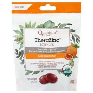 Quantum Health TheraZinc Lozenges Blood Orange Flavor 18 CT [UNFI #2085199]