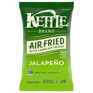 Kettle Brand Potato Chips Jalapeno Air Fried 15/4.25 OZ [UNFI #2916963] [ebt]