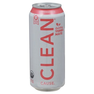 Clean Cause Yerba Mate Sparkling Watermelon 12/16 OZ [UNFI #2752491] [ebt] D