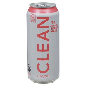 Clean Cause Yerba Mate Sparkling Watermelon 12/16 OZ [UNFI #2752491] [ebt] D