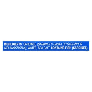 Wild Planet Wild Sardines In Water With Sea Salt 12/4.4 OZ [UNFI #0214668] [ebt]