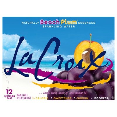Lacroix Sparkling Water Beach Plum 2/12/12OZ [UNFI #2726404] [ebt] D