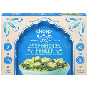 Deep Spinach Paneer Mild Spice Indian Kitchen 12/9 OZ [UNFI #3004785] [ebt]