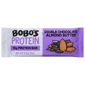 Bobos Protein Bar Double Chocolate Almond Butter 12/2.2 OZ [UNFI #2922888] [ebt]