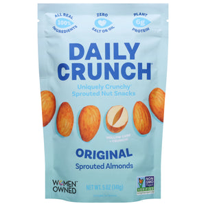 Daily Crunch Sprouted Almonds Original 6/4 OZ [UNFI #3099827] [ebt]