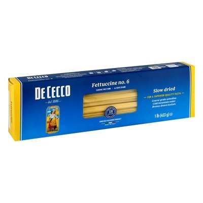 Dececco Pasta Fettuccine No.6 Slow Dried 20/16 OZ [UNFI #0223768] [ebt]