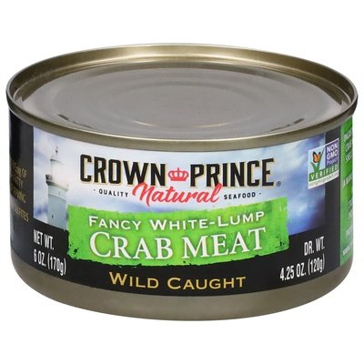 Crown Prince Crab Meat Fancy White-Lump Wild Caught 12/6 OZ [UNFI #0908871] [ebt]
