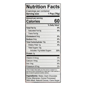 Chloes Pops Dark Chocolate 6/4/2.5 OZ [UNFI #1678366] [ebt]