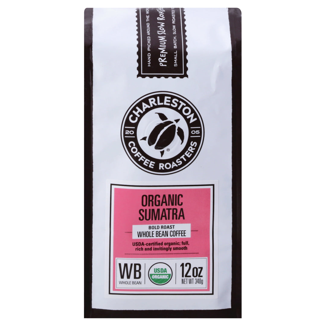 Charleston Coffee Roasters Inc. Coffee Organic Whole Bean Bold Roast Sumatra 6/12 OZ [UNFI #2061059] [ebt]