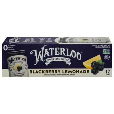 Waterloo Sparkling Water Blackberry Lemonade 2/12/12 OZ [UNFI #2812907] [ebt] D