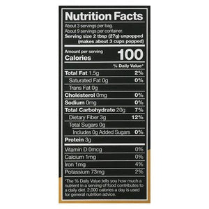 Black Jewell Microwave Popcorn No Salt No Oil 6/8.7 OZ [UNFI #1717289] [ebt]