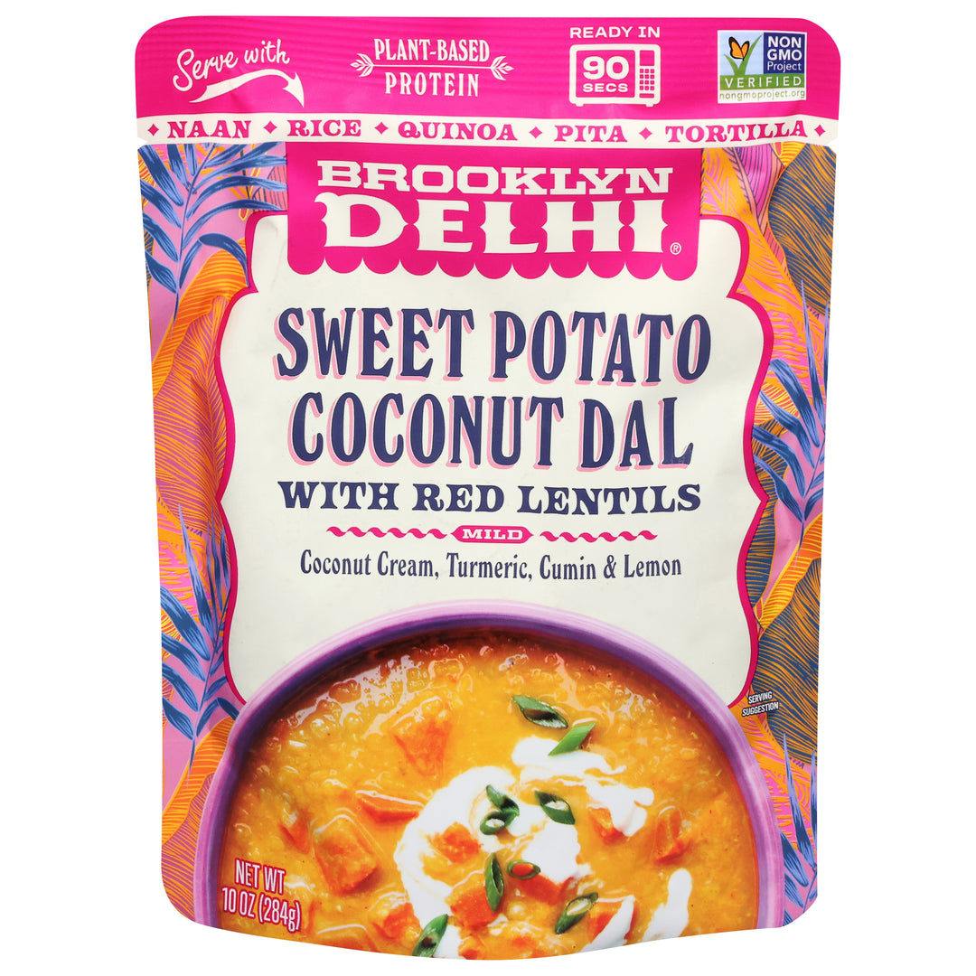 Brooklyn Delhi Sweet Potato Coconut Dal with Red Lentils Mild 6/10 OZ [UNFI #3074549] [ebt]