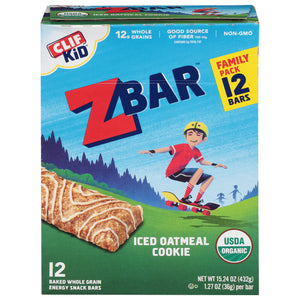 Clif Bar Energy Snack Bars Whole Grain Baked Iced Oatmeal Cookie Family Pack 6/15.24 OZ [UNFI #2364818] [ebt]