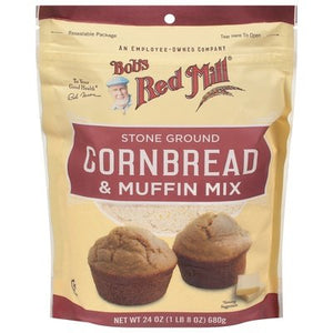 Bobs Red Mill Cornbread & Muffin Mix Stone Ground 4/24 OZ [UNFI #2596989] [ebt]