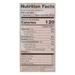 Deep Samosas Potato & Pea Medium Spice 6/12 OZ [UNFI #2504595] [ebt]