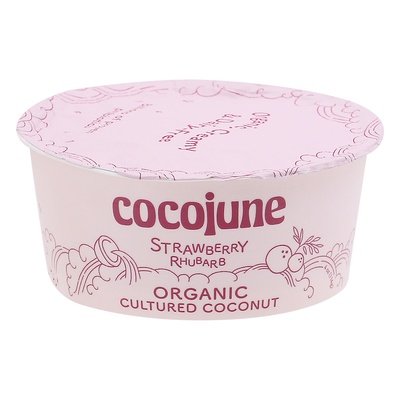 Cocojune Cultured Coconut Organic Strawberry Rhubarb 12/4 OZ [UNFI #2477453] [ebt]