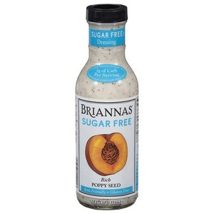 Briannas Dressing Sugar Free Rich Poppy Seed 6/12 OZ [UNFI #2935112] [ebt]