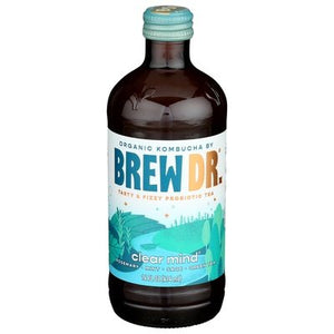 Brew Dr Kombucha Kombucha Organic Clear Mind 12/14 OZ [UNFI #1708833] [ebt]