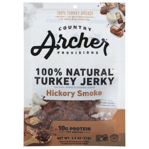 Country Archer Turkey Jerky Hickory Smoke 12/2.5 OZ [UNFI #2566180] [ebt]