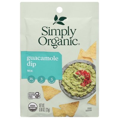Simply Organic Mix Guacamole Dip 12/.8 OZ [UNFI #0915819] [ebt]