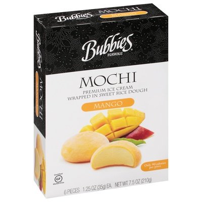 Bubbies Hawaii Mochi Mango 8/7.5 OZ [UNFI #2211027] [ebt]