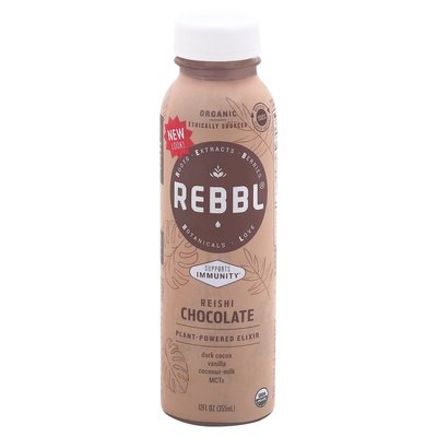 Rebbl Plant-Powered Elixir Reishi Chocolate 12/12 OZ [UNFI #1577162] [ebt]