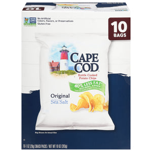 Cape Cod Potato Chips Original Kettle Cooked 4/10 CT [UNFI #3067923] [ebt]