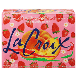 Lacroix Sparkling Water Strawberry Peach 2/12/12 FZ [UNFI #3118437] [ebt] D