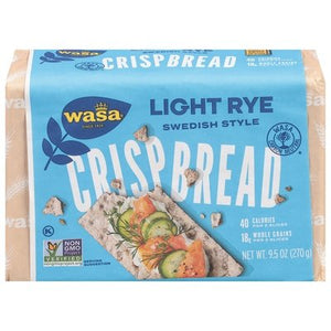 Wasa Crispbread Crispbread Light Rye Swedish Style 12/9.5 OZ [UNFI #522805] [ebt]