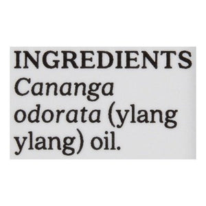 Aura Cacia Pure Essential Oil Ylang Ylang Iii Soothing 1/.5 OZ [UNFI #713842] T
