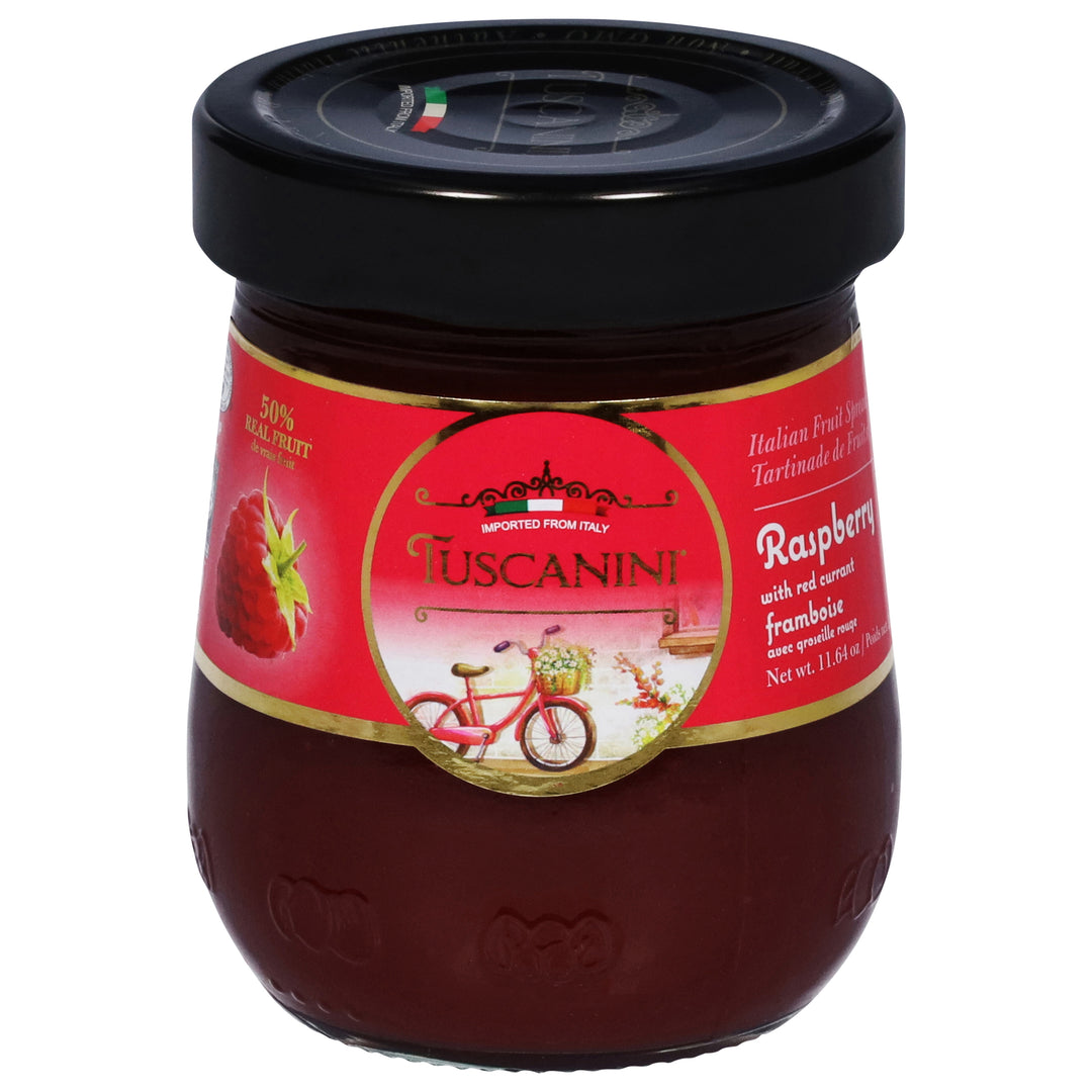Tuscanini Fruit Spread Raspberry With Red Currant Italian 12/11.64 oz [UNFI #2544765 ] [ebt]