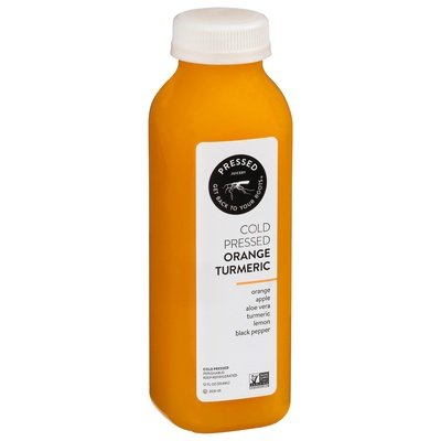 Pressed Juicery Juice Orange Turmeric Cold Pressed 6/12 OZ [UNFI #2374619] [ebt]