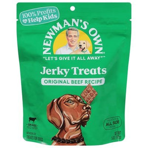 Newmans Own Treats for Dogs Jerky Treats Original Beef Recipe 6/5 OZ [UNFI #2384147] T