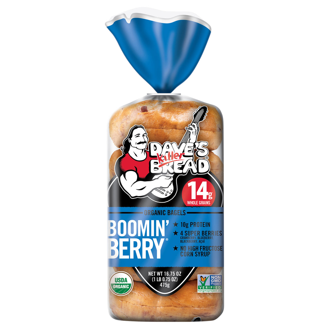 Daves Killer Bread Bagels Organic Boomin' Berry 10/16.75 OZ [UNFI #2656569] [ebt]
