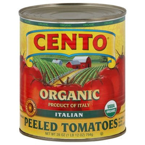 Cento Tomatoes Organic Italian Peeled Whole 6/28 OZ [UNFI #1556216] [ebt]