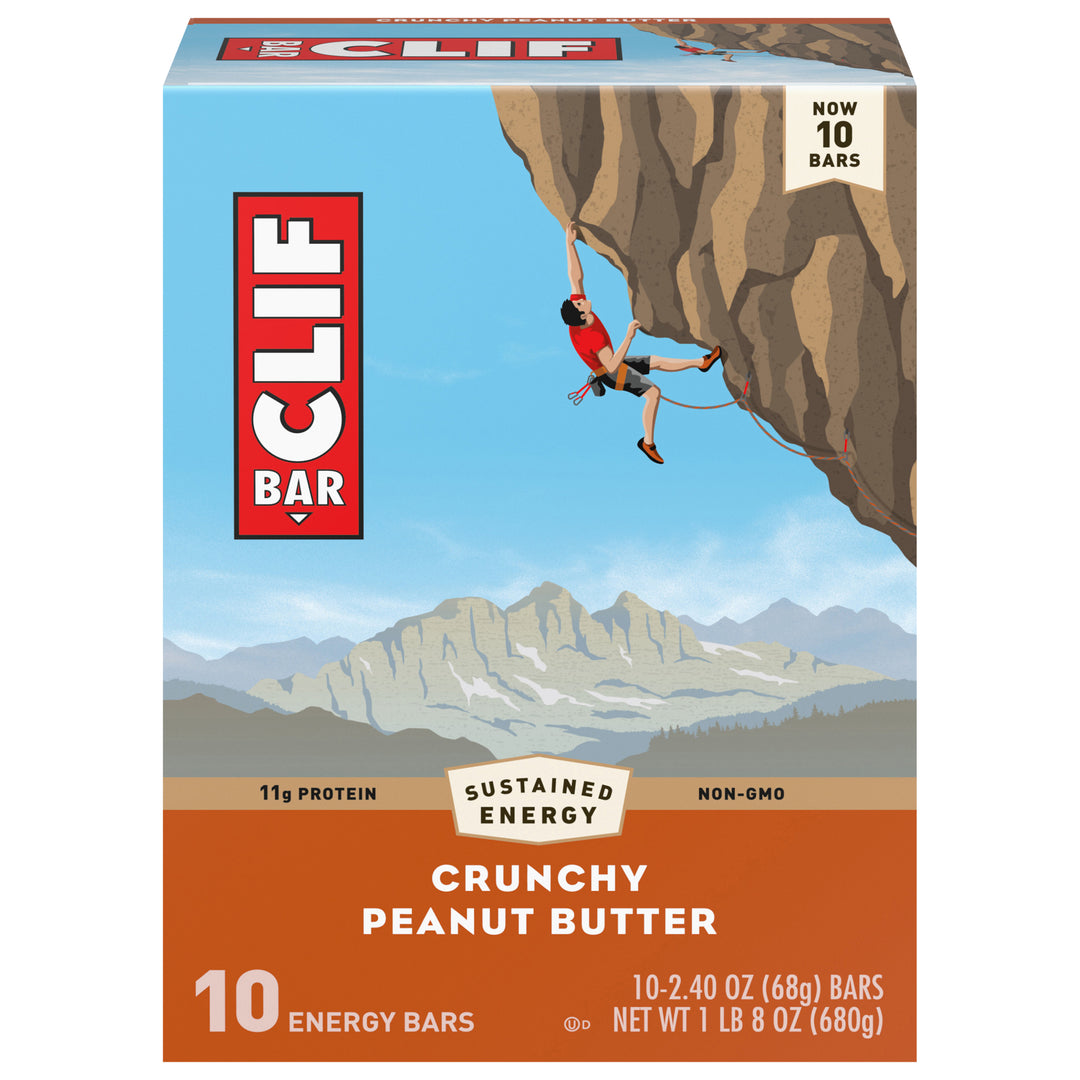 Clif Bar Energy Bars Crunchy Peanut Butter 4/24 OZ [UNFI #3076163] [ebt]